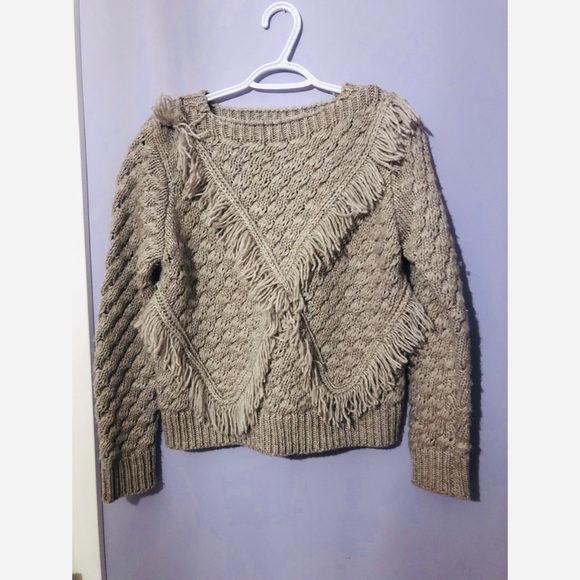 Revolve MAJORELLE Cable Knit Sweater in Grey - Picture 7 of 8